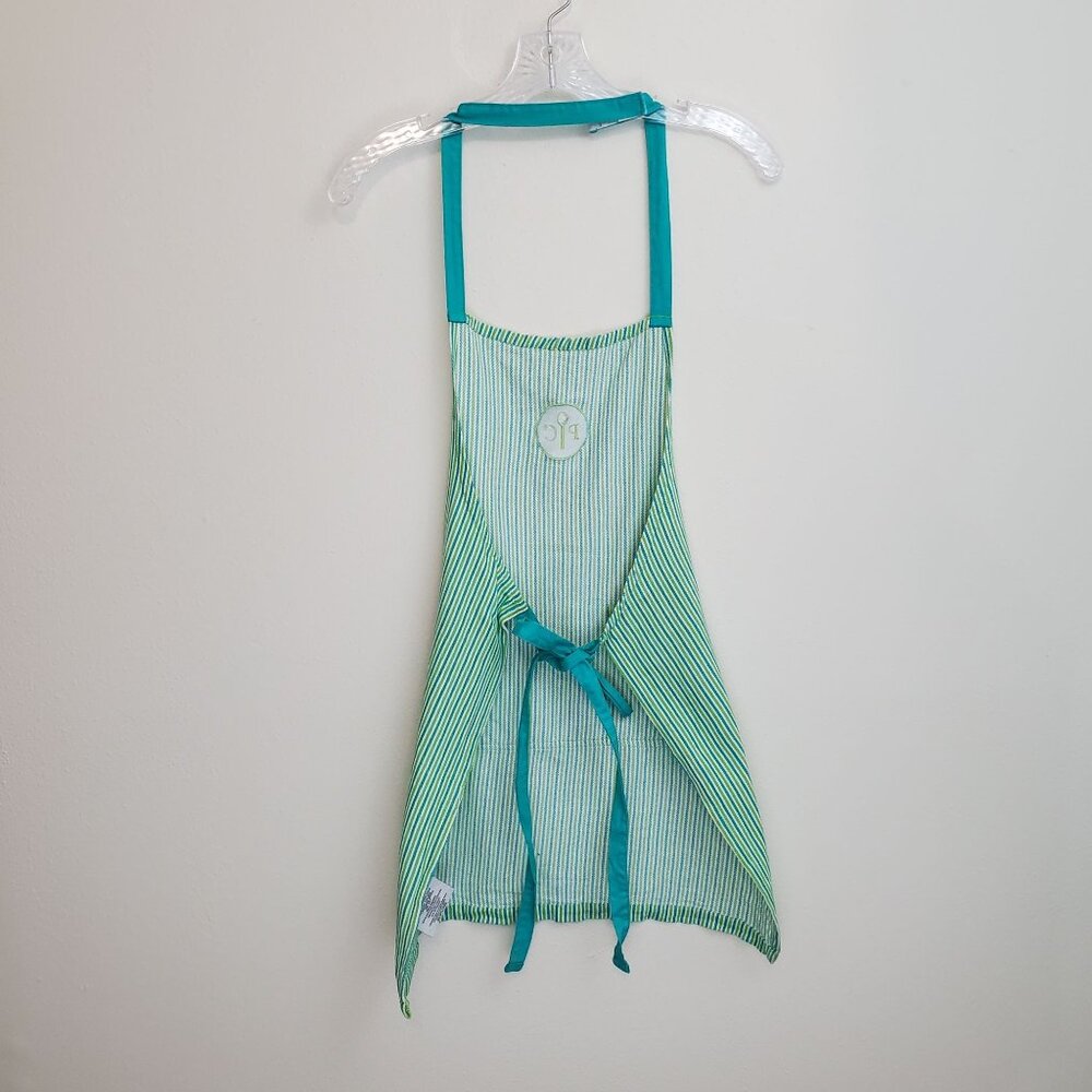 Pampered Chef striped cotton apron - Picture 7 of 8